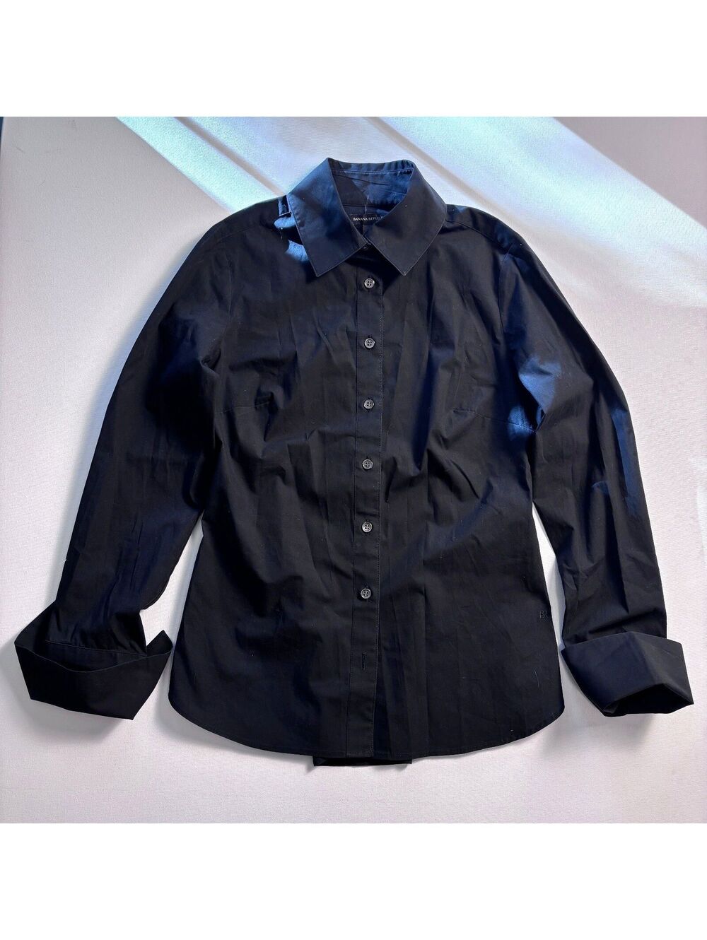 Banana Republic 0 Black Tailored Button Up